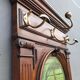 Monumental Art Nouveau wardrobe • walnut & brass
