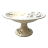 Coupe sur pied en faience sarreguemines papillon compotier