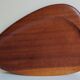 Scandinavian tray in solid teak free form 50s