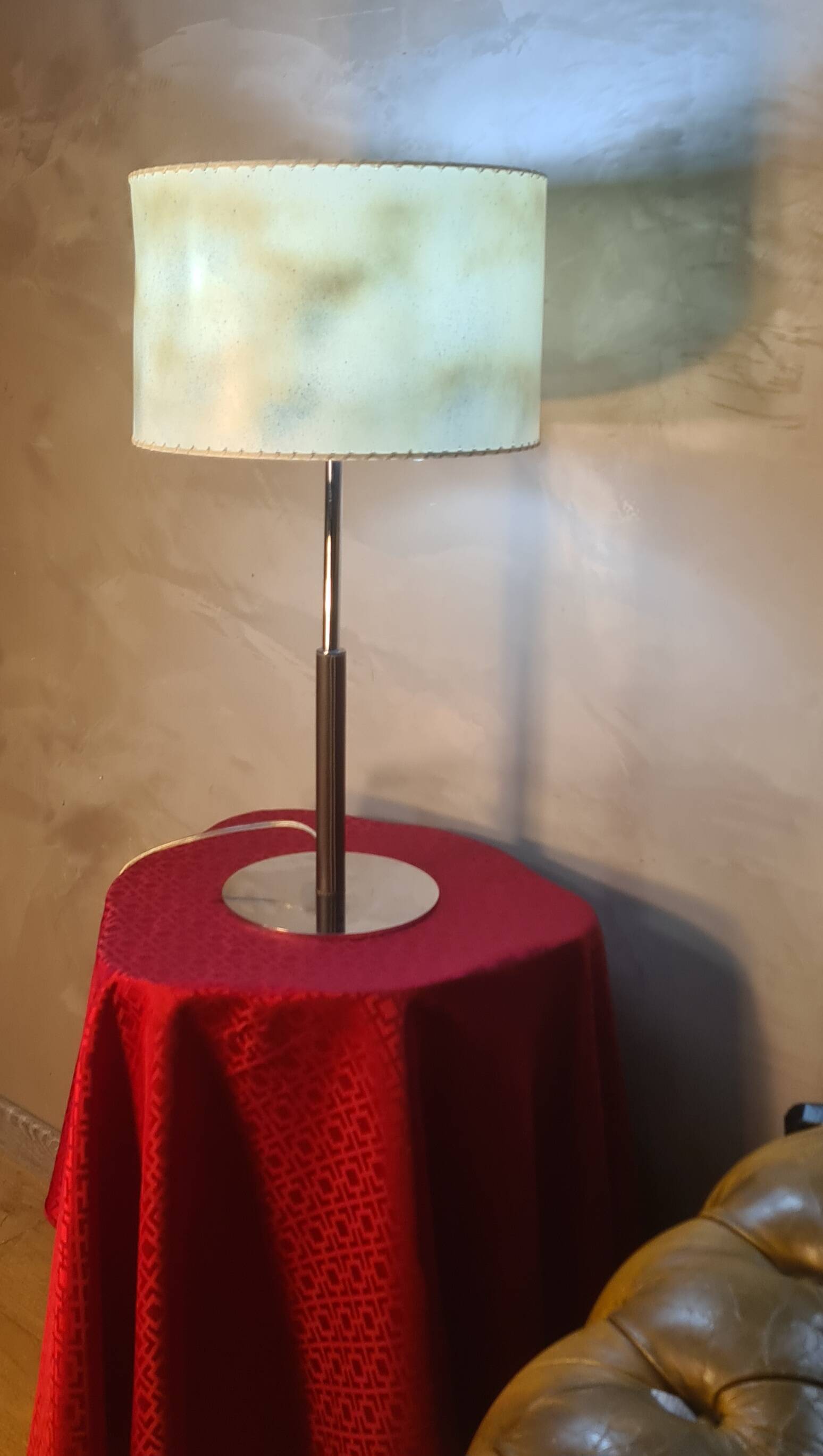 leather-covered lamp 1975 to 85