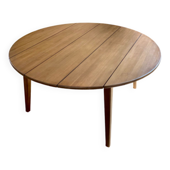 Round table 8 cutlery Solid teak Tikamoon model Grasshopper