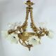 12-Light Chandelier in Gilded Bronze, Napoleon III Style – Late 19th Century
