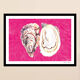 Drawing The Oysters - drawing shell in colored pencil