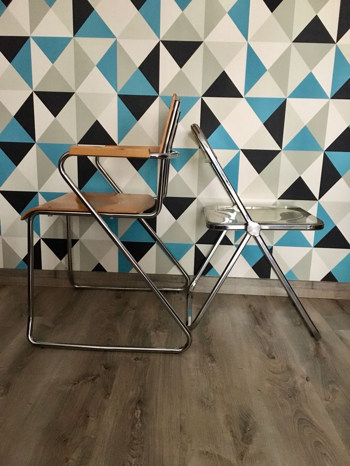 Modernist armchair with armrests