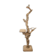 Lampadaire en bois brut