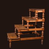 Library stepladder Oak Late 18th - early 19th century