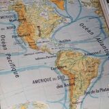 Geographic map cabinet