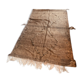 Moroccan Berber carpet kilim zanafi gray mottled with tiles 160x280cm