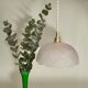 Vintage frosted glass flower motif pendant light