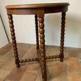 Turned wood table