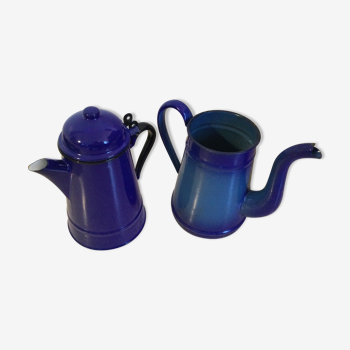 Enamelled metal coffee maker