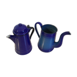 Enamelled metal coffee maker