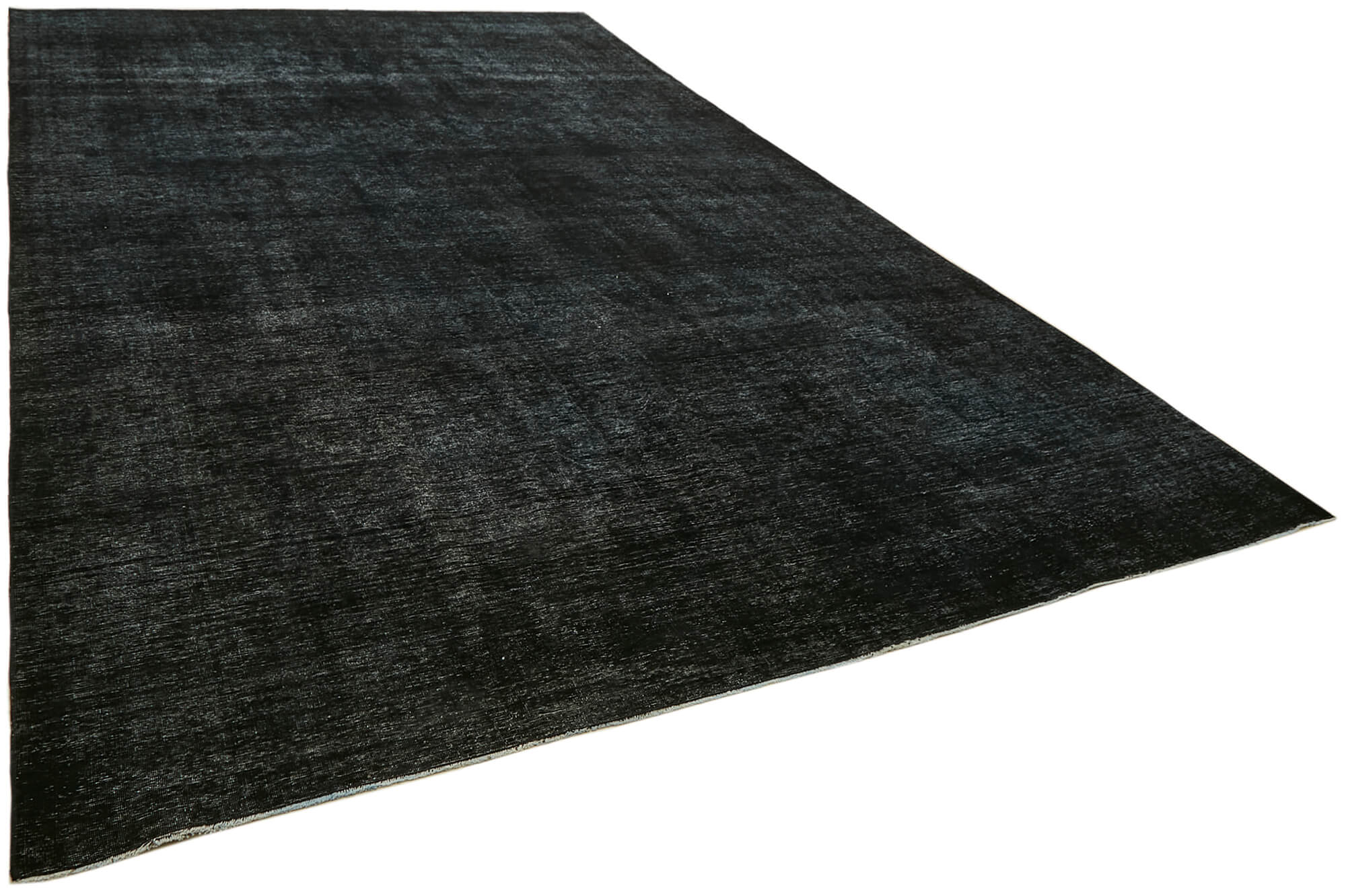 Hand-knotted persian antique 1970s 292 cm x 466 cm black wool carpet