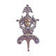 Antique brass coat hook