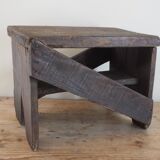 Old farm stool, artisanal and rustic
