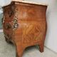 Chest of drawers tomb 1950's style louis xv inlaid
