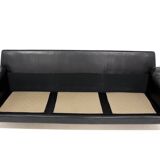 Scandinavian 3-seater leather sofa, Ulferts, Sweden, 1960