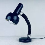 Mid-century blue Italian table lamp from the 1970s.