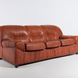 Mid-century leather sofa from the 1960s, Italy