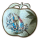 Enamelled brass pocket tray