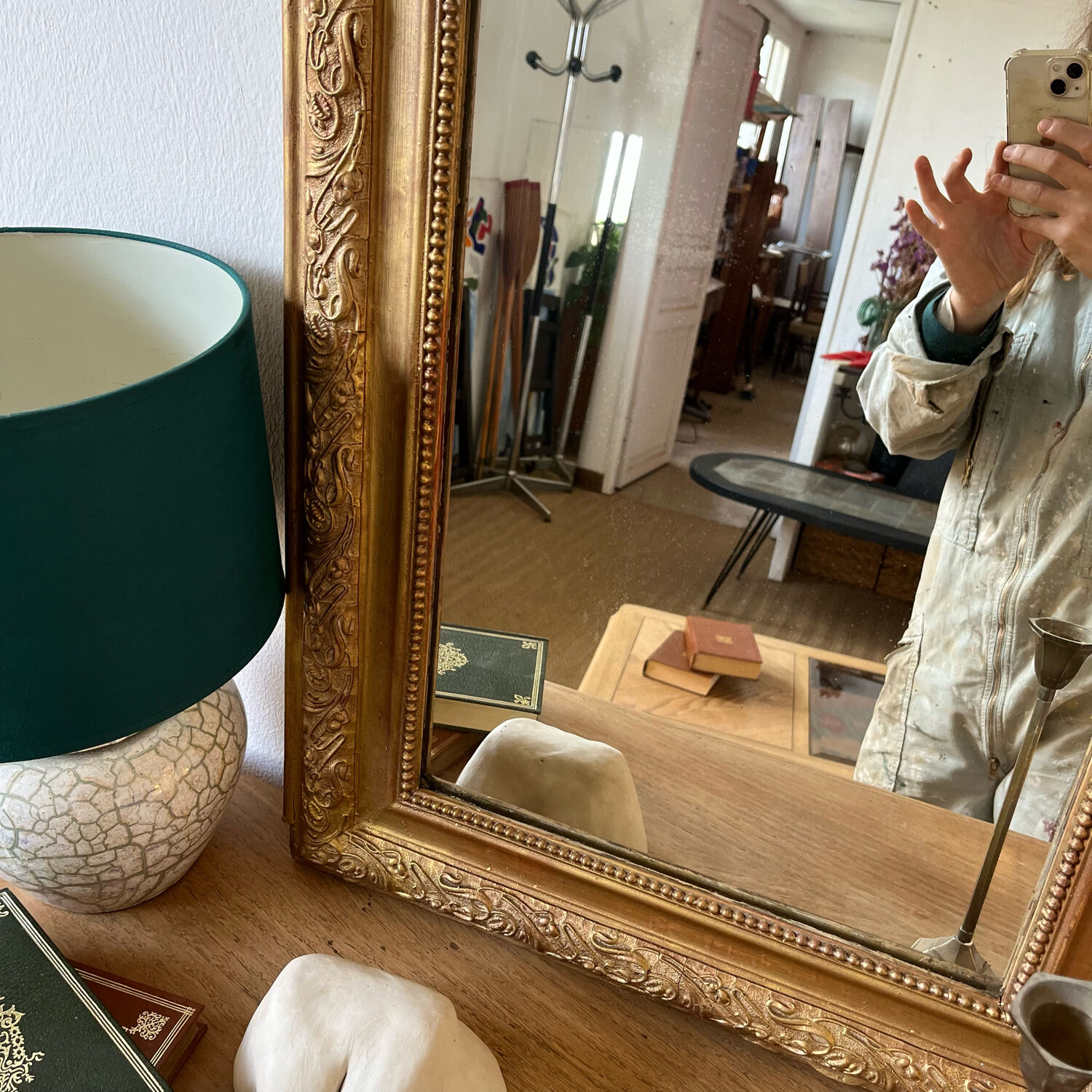 Louis Philippe style mirror gilded