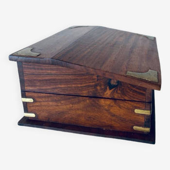 Wood and brass box