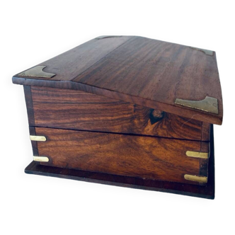 Wood and brass box