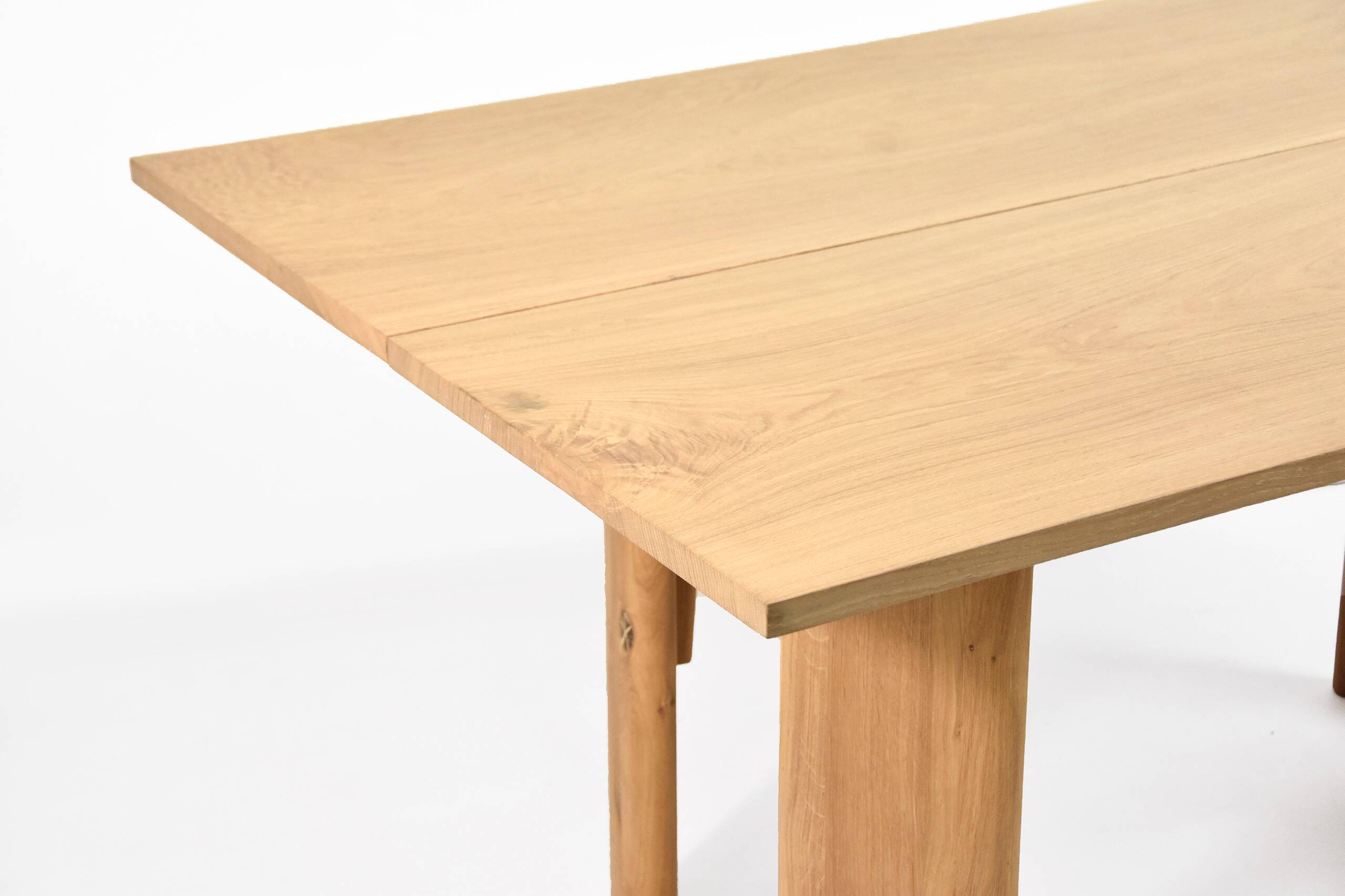 Solid wood dining table unique pieces in oak