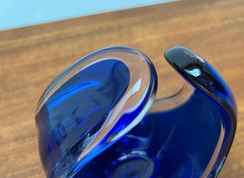 Vintage vase and bowl in art glass from Bayel, France, 1970s, set of 2.