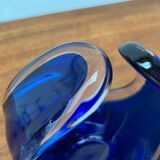 Vintage vase and bowl in art glass from Bayel, France, 1970s, set of 2.