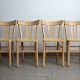 Lot de 4 chaises bistro Luterma vintage