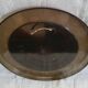 Smoked plastic round mirror 70s