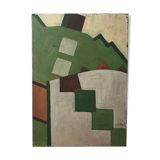 Abstract oil on canvas 1970
