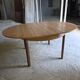 Table scandinave extensible en chêne des années 60