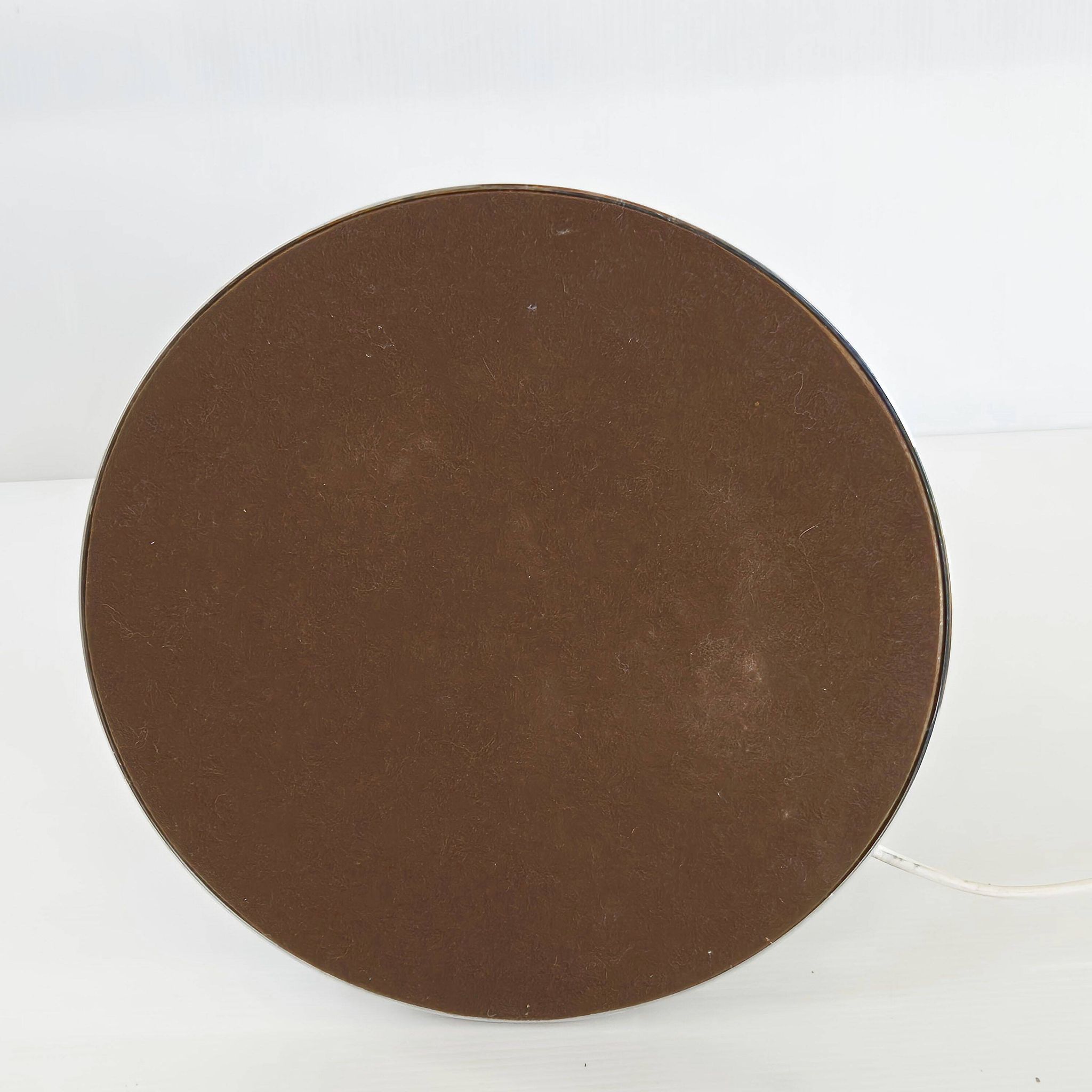 Vintage ceramic & steel lamp 1970
