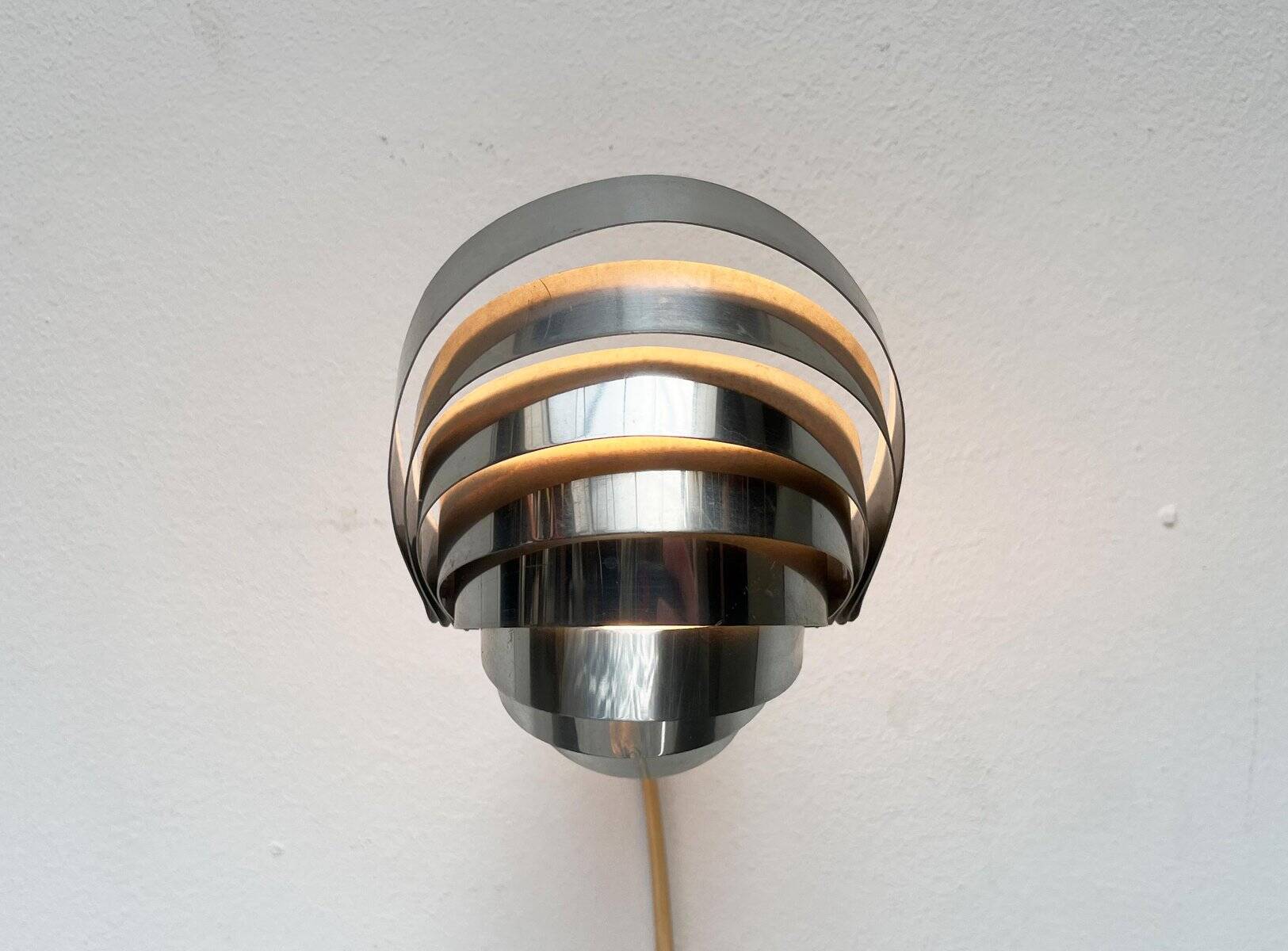 Vintage Space Age Swiss Model Visier Magnetic Wall Lamp by E. R. Nele for Temde, 1970s
