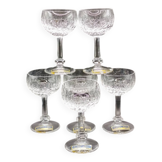 6 Villeroy & Boch crystal liqueur glasses