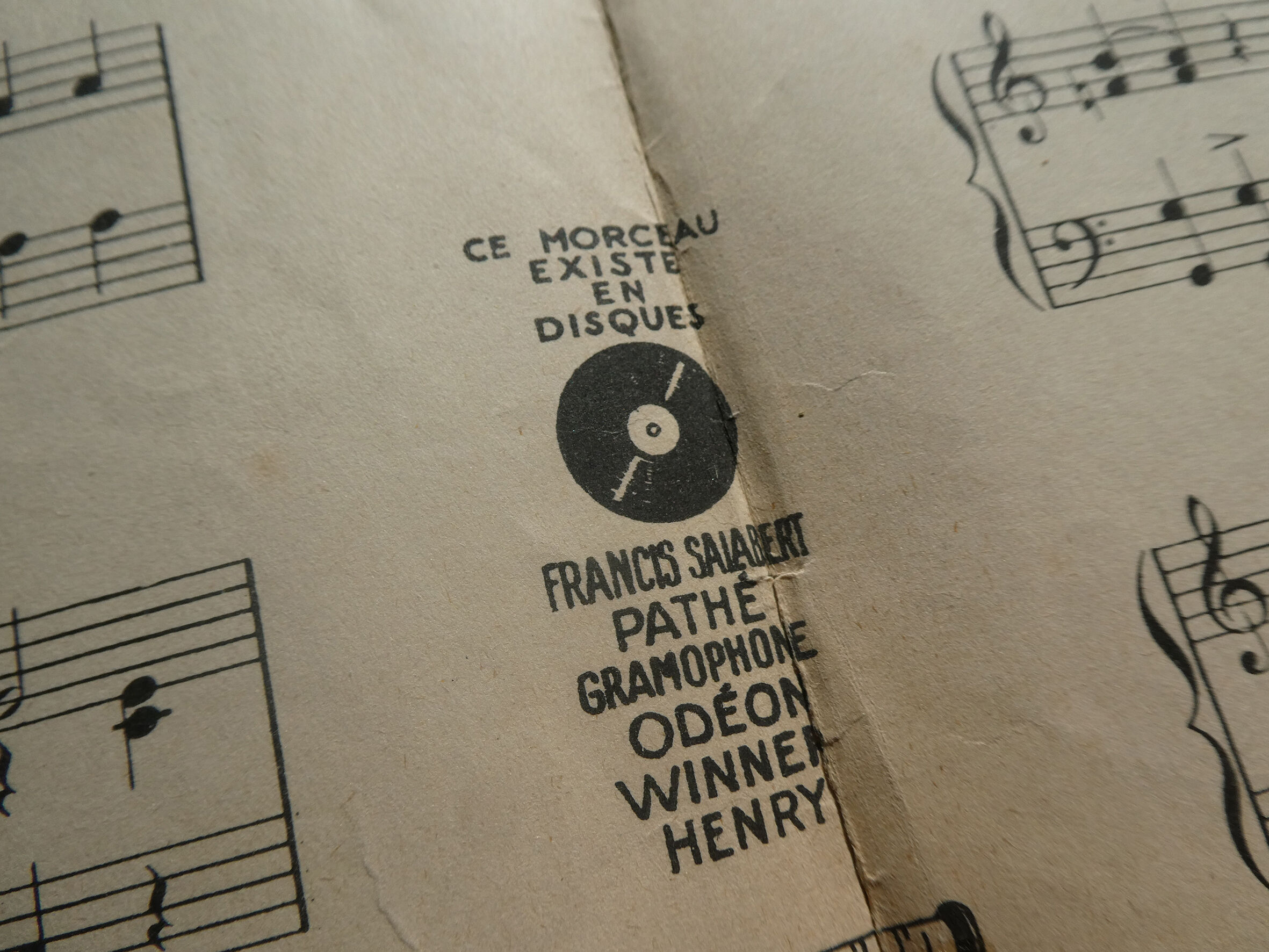 Old poster "Yes We have no bananas" - Ed. F. Salabert Paris