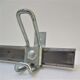 Vintage school wall rack in patinated steel