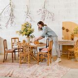 Rattan desk
