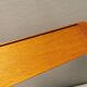 Teak Cabaret tray with four smoke coloured glass bowls, Danish and produced by Wiggers 1970s.