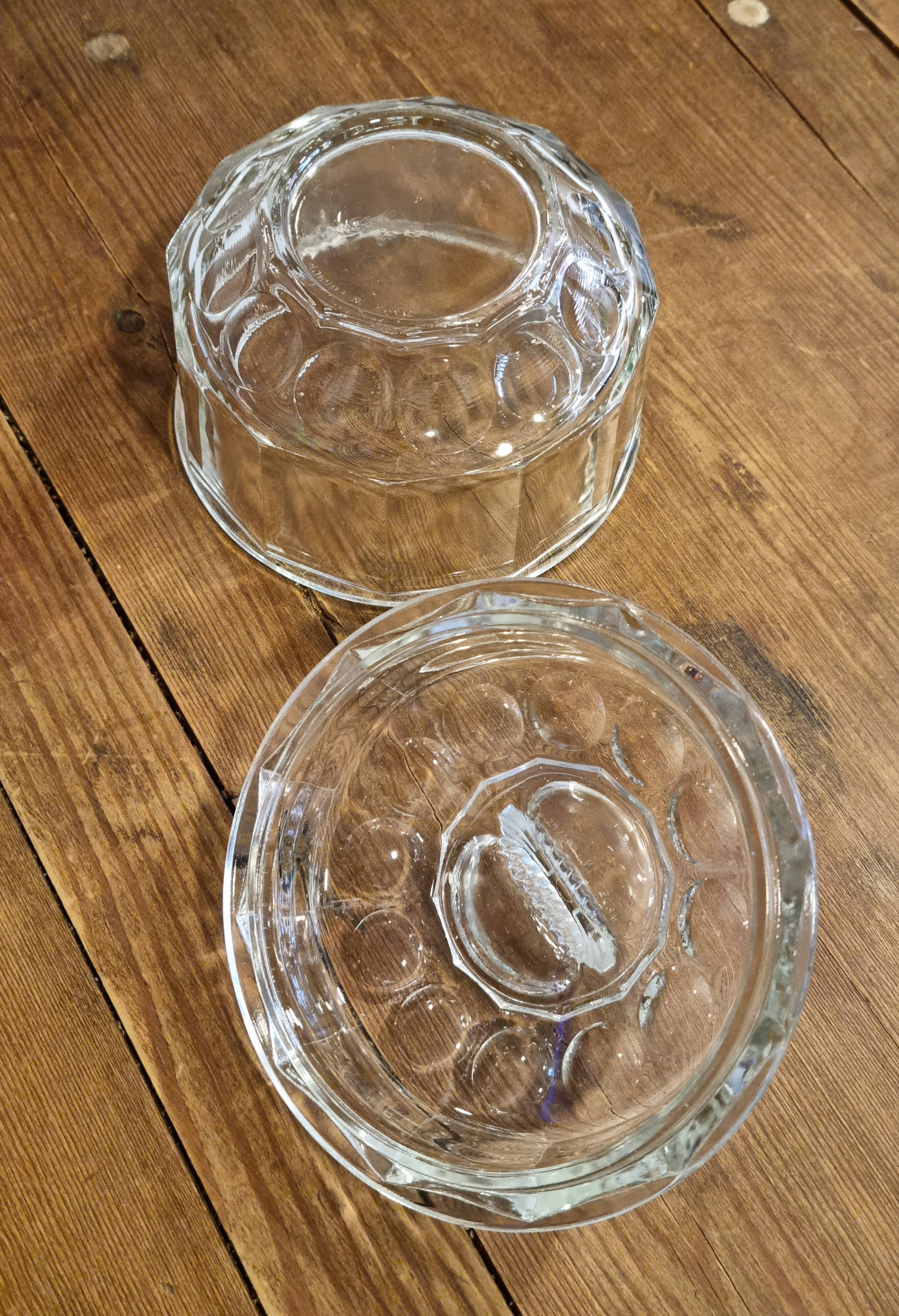 Glass candy box