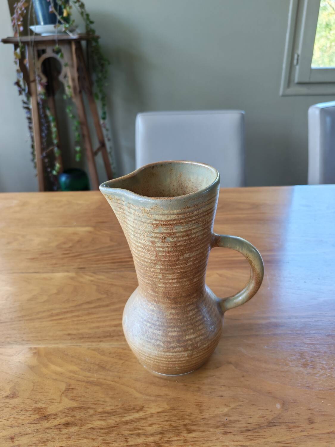 Vintage stoneware jug Crespo Digoin