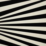 Scandinavian sideboard in birch with hand-painted op-art pattern, 1960s