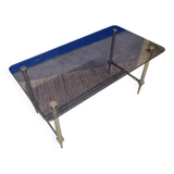 Smoked glass coffee table circa 1970