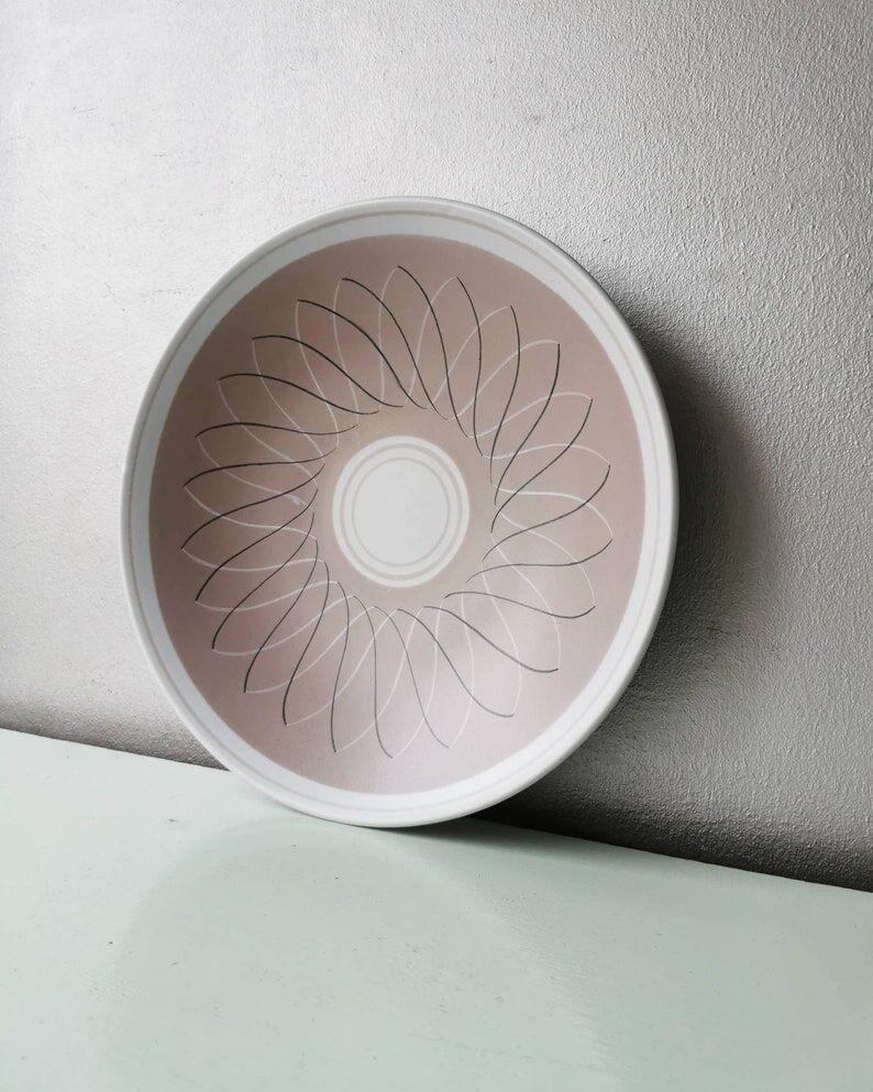 Vintage pottery decoration bowl Poole England, 1950
