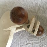 Wooden elephant on wheels