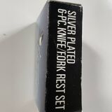 Vintage silver-plated dachshund knife rest