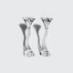 Sculptural glass candle holders