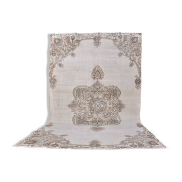 Tapis floral anatolien Oushak sku 1321
